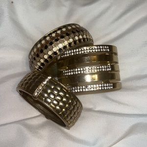 Set of 3 Jewelry Gold Bangles